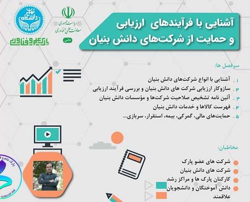 کارگاه «آشنایی با فرآیندهای ارزیابی و حمایت از شرکت‌های دانش‌بنیان»