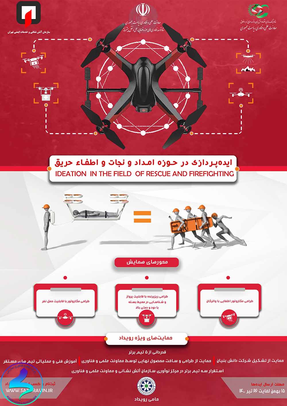 برگزاری فراخوان ایده پردازی در حوزه امداد و نجات